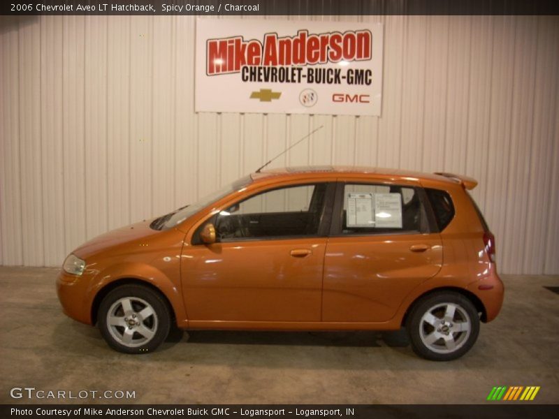 Spicy Orange / Charcoal 2006 Chevrolet Aveo LT Hatchback
