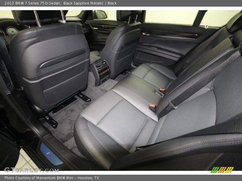 Rear Seat of 2013 7 Series 750i Sedan