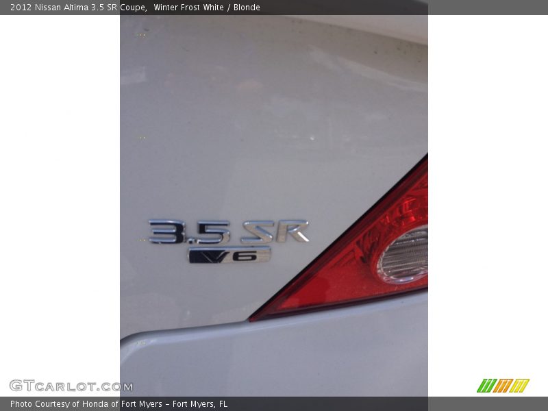 Winter Frost White / Blonde 2012 Nissan Altima 3.5 SR Coupe