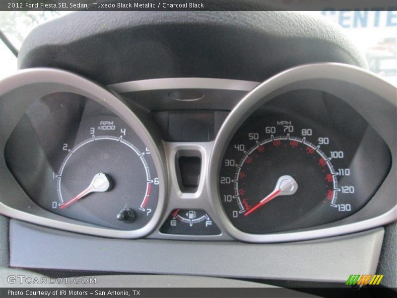 Tuxedo Black Metallic / Charcoal Black 2012 Ford Fiesta SEL Sedan