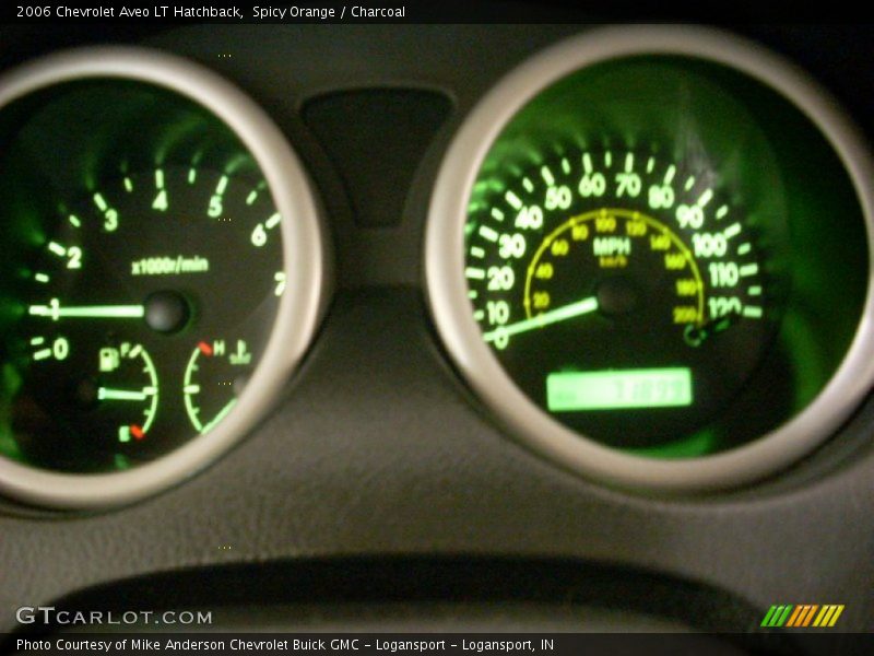 Spicy Orange / Charcoal 2006 Chevrolet Aveo LT Hatchback