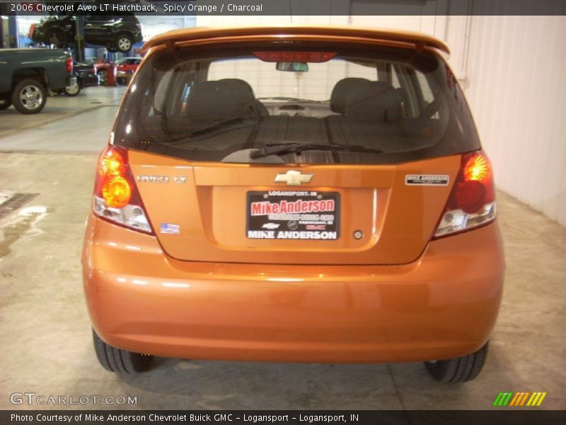 Spicy Orange / Charcoal 2006 Chevrolet Aveo LT Hatchback