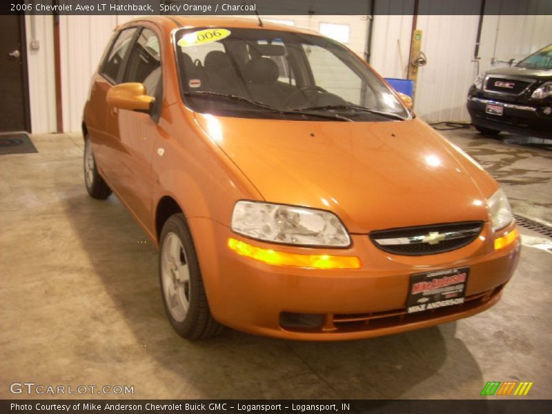 Spicy Orange / Charcoal 2006 Chevrolet Aveo LT Hatchback