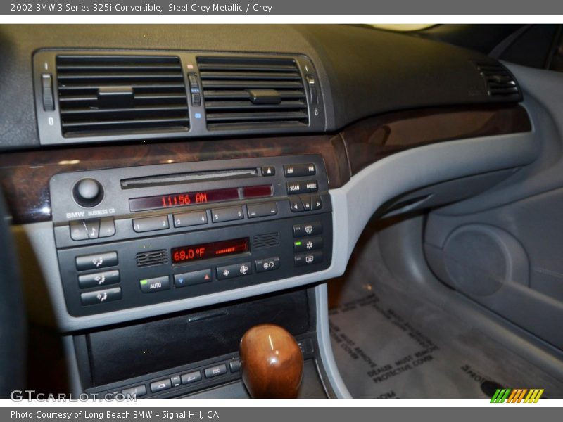 Steel Grey Metallic / Grey 2002 BMW 3 Series 325i Convertible