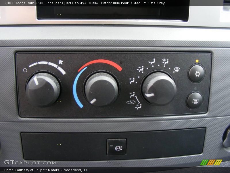 Patriot Blue Pearl / Medium Slate Gray 2007 Dodge Ram 3500 Lone Star Quad Cab 4x4 Dually