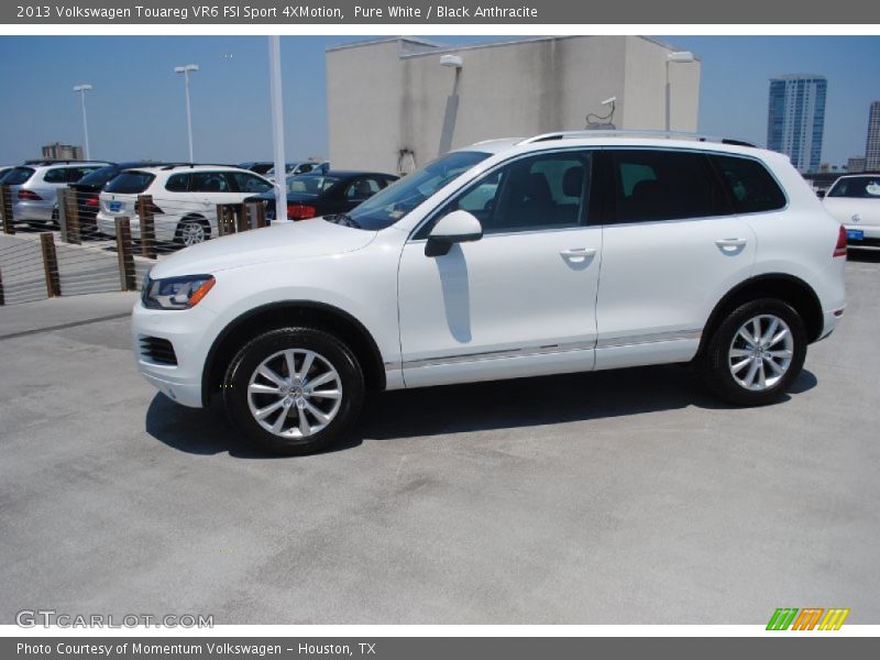 Pure White / Black Anthracite 2013 Volkswagen Touareg VR6 FSI Sport 4XMotion
