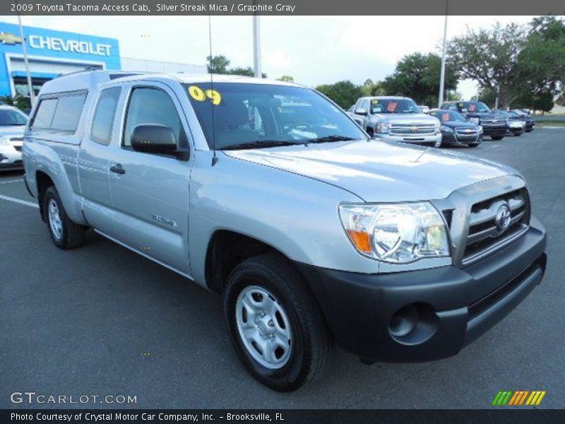 Silver Streak Mica / Graphite Gray 2009 Toyota Tacoma Access Cab
