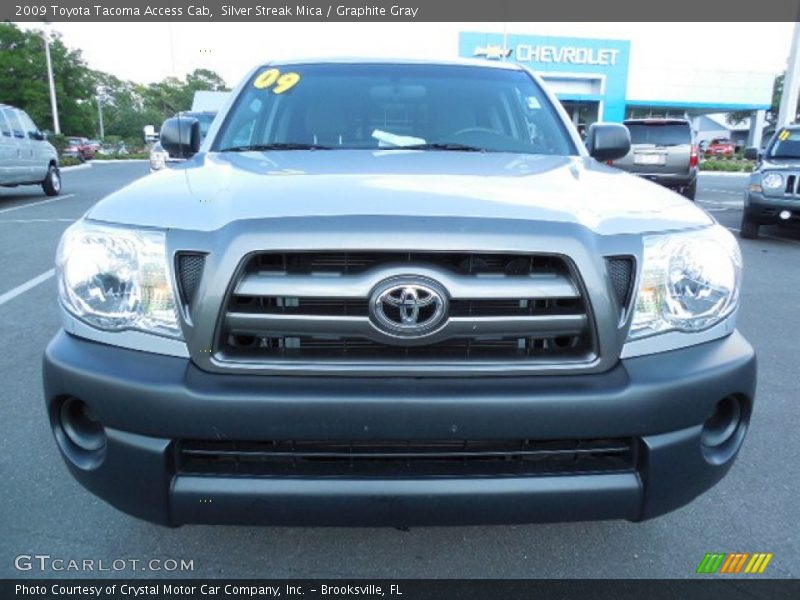 Silver Streak Mica / Graphite Gray 2009 Toyota Tacoma Access Cab