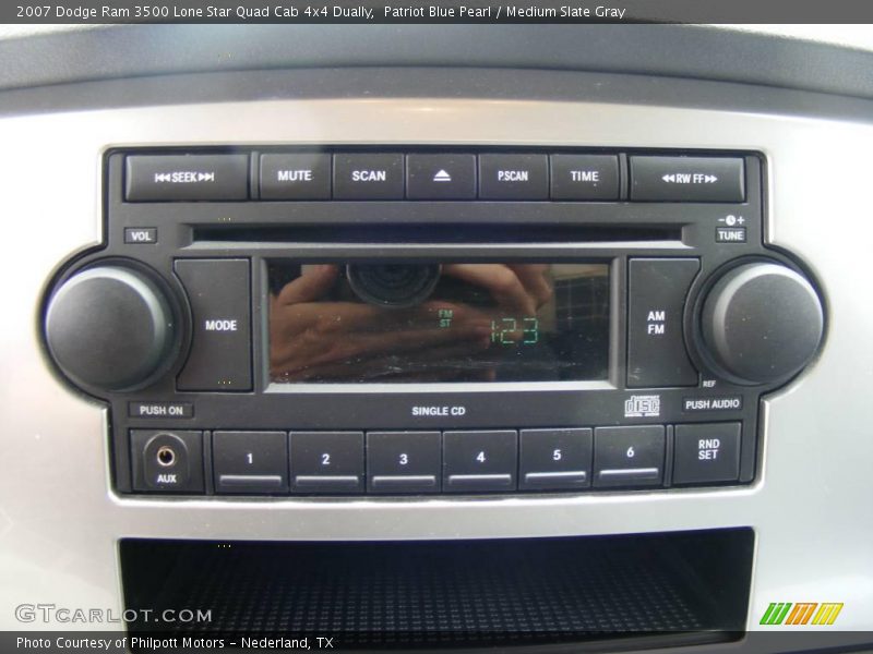 Patriot Blue Pearl / Medium Slate Gray 2007 Dodge Ram 3500 Lone Star Quad Cab 4x4 Dually