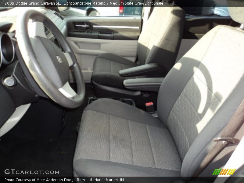 Light Sandstone Metallic / Medium Slate Gray/Light Shale 2009 Dodge Grand Caravan SE