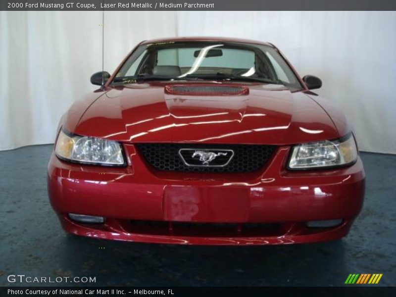 Laser Red Metallic / Medium Parchment 2000 Ford Mustang GT Coupe