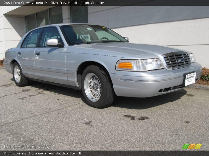 Silver Frost Metallic / Light Graphite 2001 Ford Crown Victoria LX