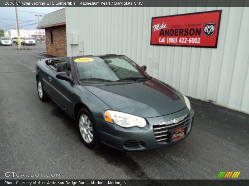 Magnesium Pearl / Dark Slate Gray 2006 Chrysler Sebring GTC Convertible