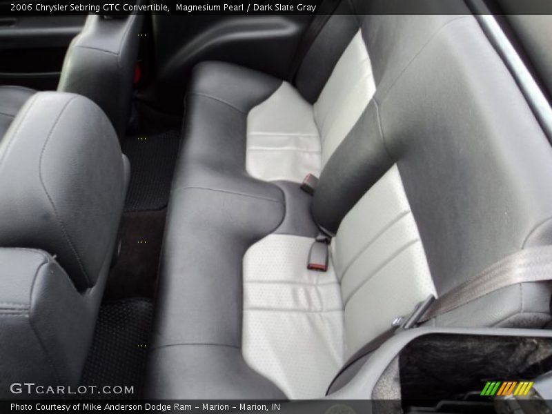 Rear Seat of 2006 Sebring GTC Convertible