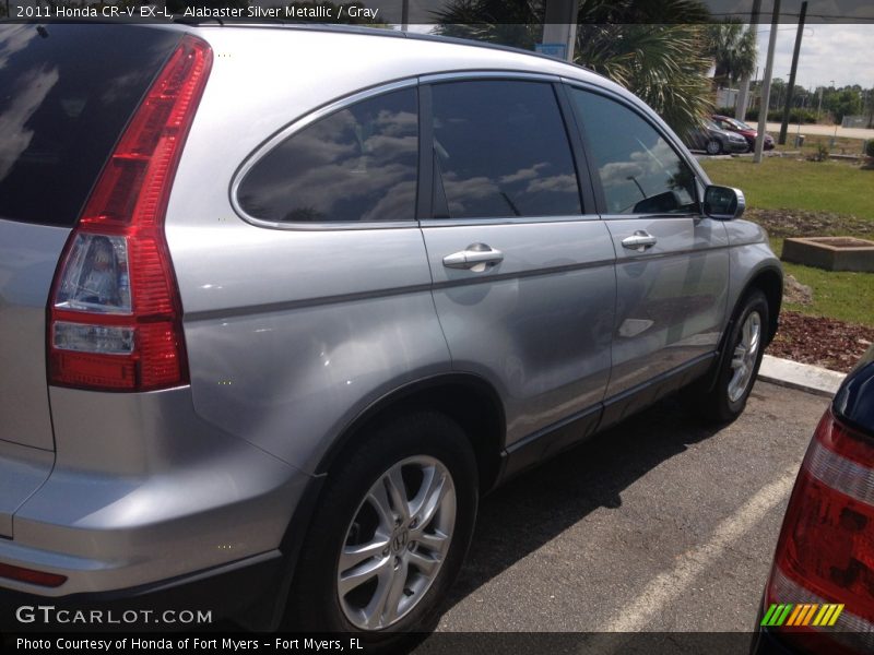 Alabaster Silver Metallic / Gray 2011 Honda CR-V EX-L