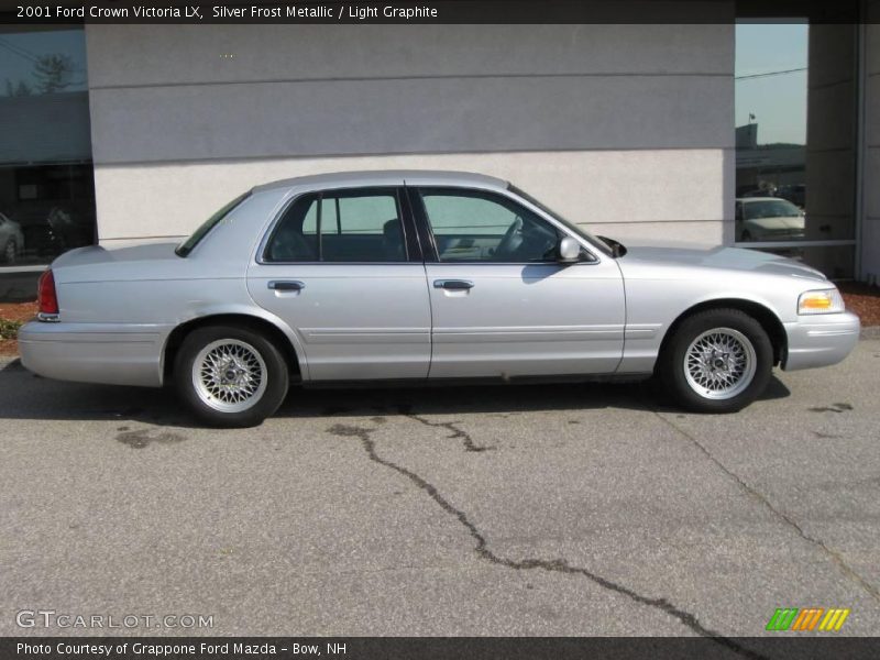 Silver Frost Metallic / Light Graphite 2001 Ford Crown Victoria LX
