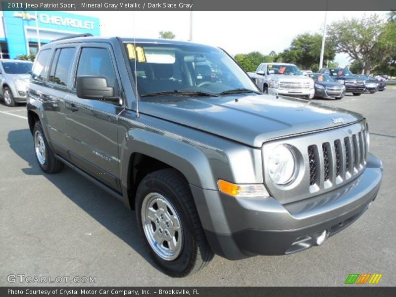 Mineral Gray Metallic / Dark Slate Gray 2011 Jeep Patriot Sport