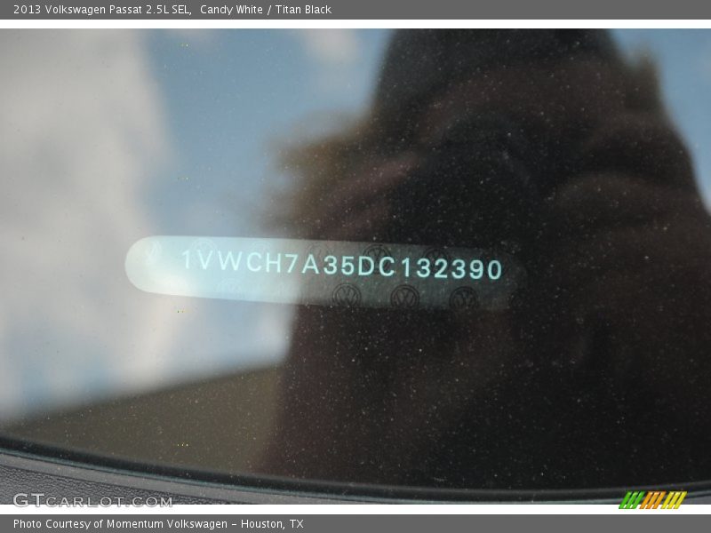 Candy White / Titan Black 2013 Volkswagen Passat 2.5L SEL