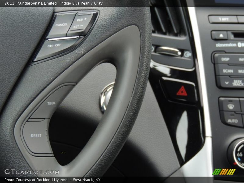 Indigo Blue Pearl / Gray 2011 Hyundai Sonata Limited