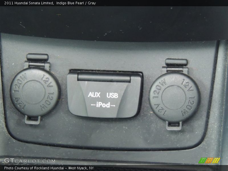Indigo Blue Pearl / Gray 2011 Hyundai Sonata Limited