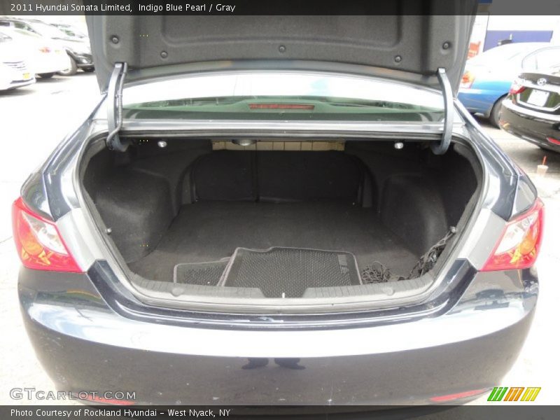 Indigo Blue Pearl / Gray 2011 Hyundai Sonata Limited