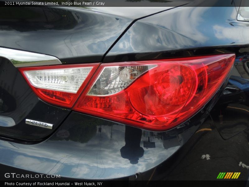 Indigo Blue Pearl / Gray 2011 Hyundai Sonata Limited