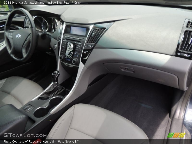 Indigo Blue Pearl / Gray 2011 Hyundai Sonata Limited