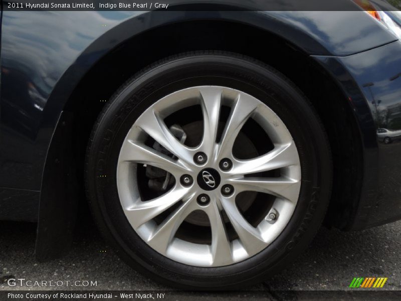 Indigo Blue Pearl / Gray 2011 Hyundai Sonata Limited
