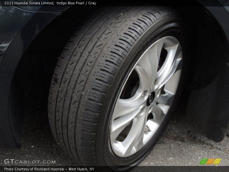 Indigo Blue Pearl / Gray 2011 Hyundai Sonata Limited