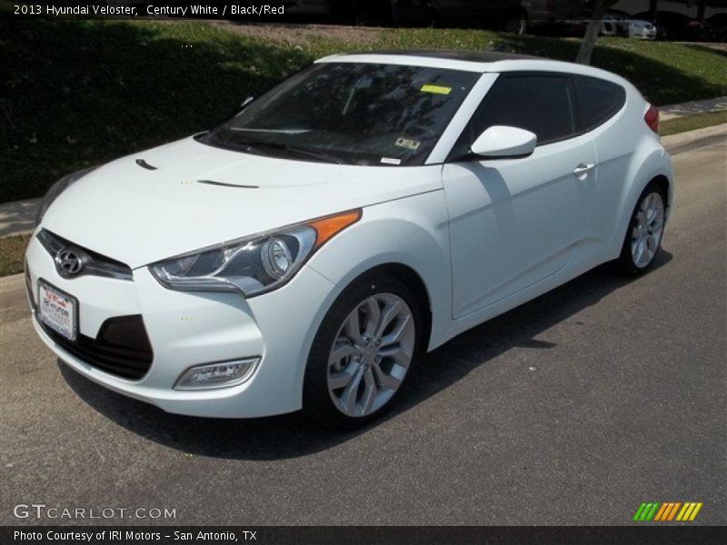 Century White / Black/Red 2013 Hyundai Veloster