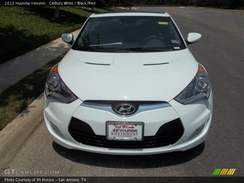 Century White / Black/Red 2013 Hyundai Veloster