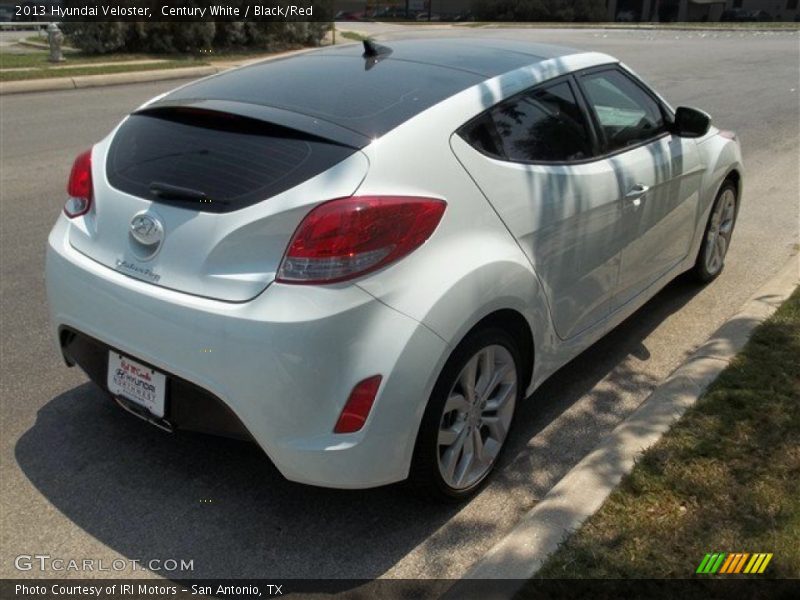 Century White / Black/Red 2013 Hyundai Veloster