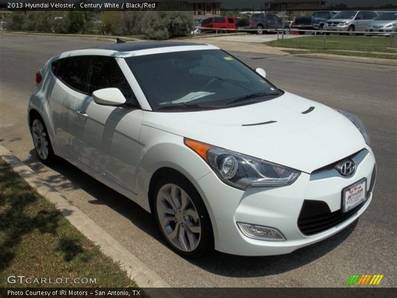 Century White / Black/Red 2013 Hyundai Veloster