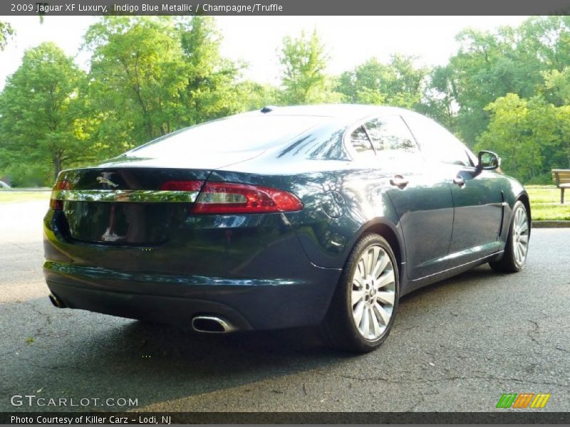Indigo Blue Metallic / Champagne/Truffle 2009 Jaguar XF Luxury