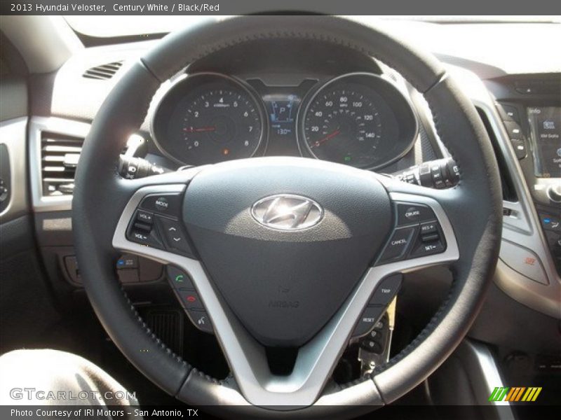 Century White / Black/Red 2013 Hyundai Veloster