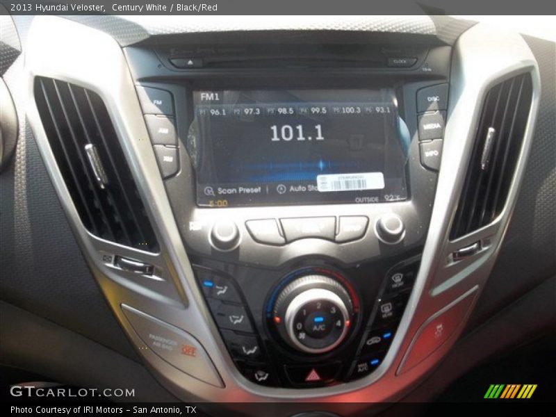 Century White / Black/Red 2013 Hyundai Veloster