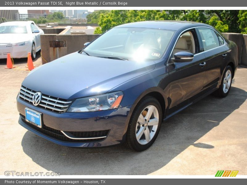 Night Blue Metallic / Cornsilk Beige 2013 Volkswagen Passat TDI SE
