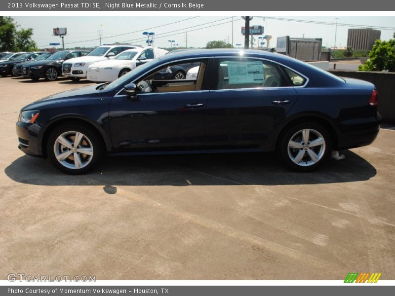 Night Blue Metallic / Cornsilk Beige 2013 Volkswagen Passat TDI SE