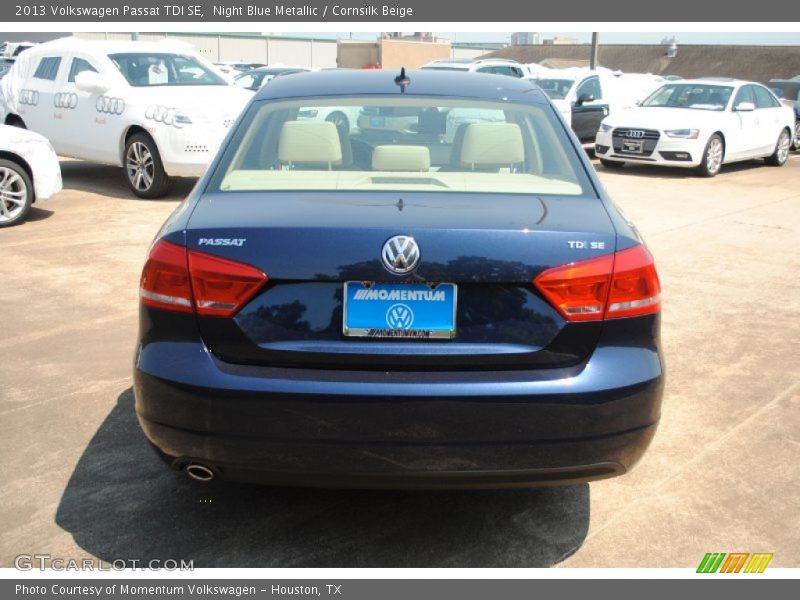 Night Blue Metallic / Cornsilk Beige 2013 Volkswagen Passat TDI SE