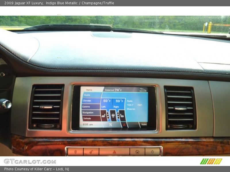 Indigo Blue Metallic / Champagne/Truffle 2009 Jaguar XF Luxury