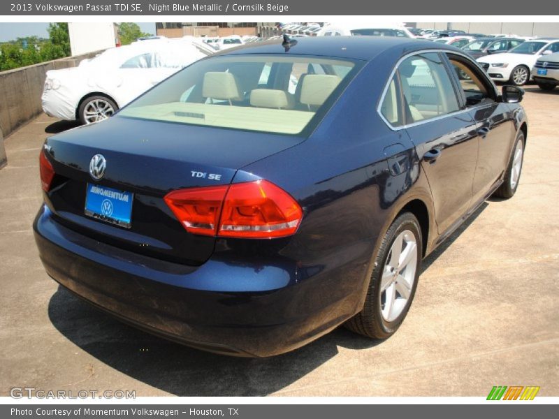 Night Blue Metallic / Cornsilk Beige 2013 Volkswagen Passat TDI SE