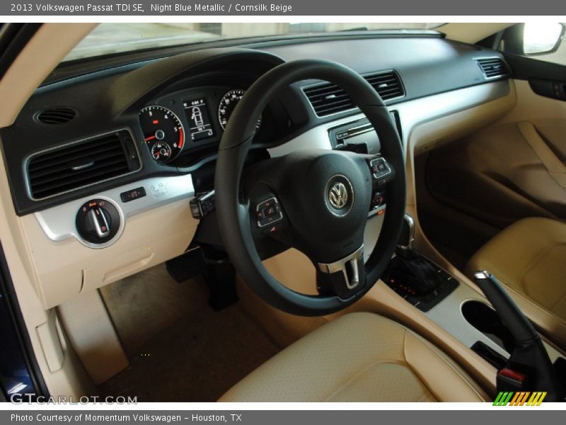 Night Blue Metallic / Cornsilk Beige 2013 Volkswagen Passat TDI SE