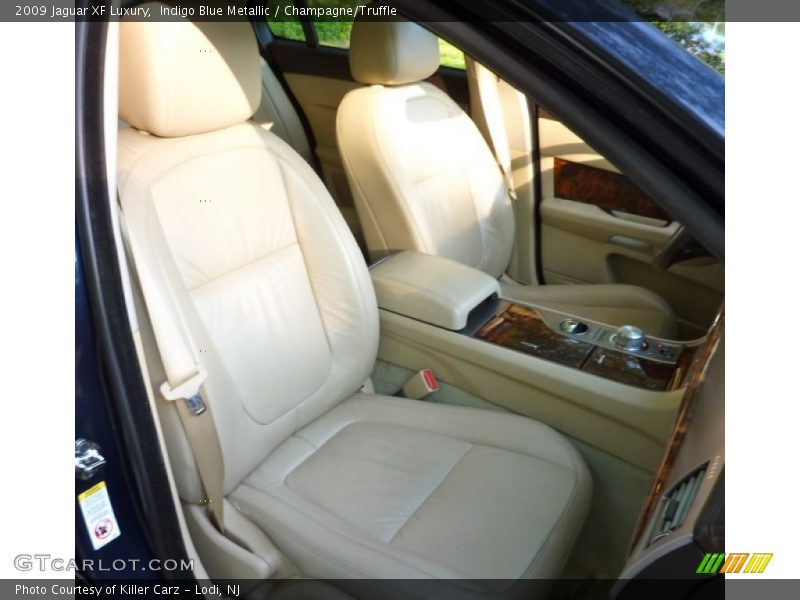 Indigo Blue Metallic / Champagne/Truffle 2009 Jaguar XF Luxury