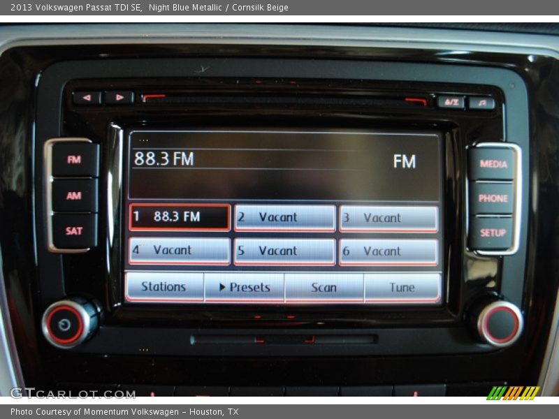 Night Blue Metallic / Cornsilk Beige 2013 Volkswagen Passat TDI SE