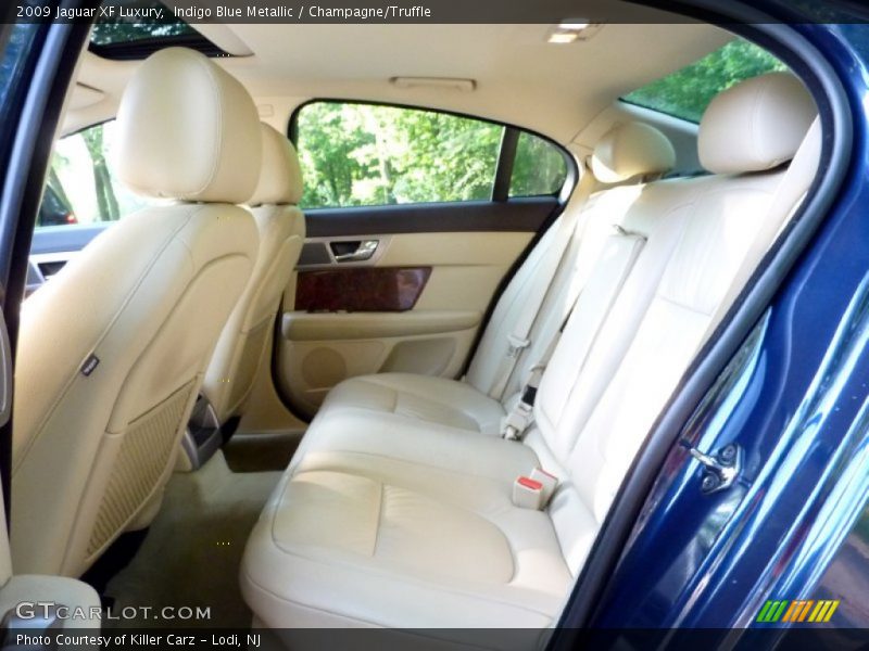 Indigo Blue Metallic / Champagne/Truffle 2009 Jaguar XF Luxury