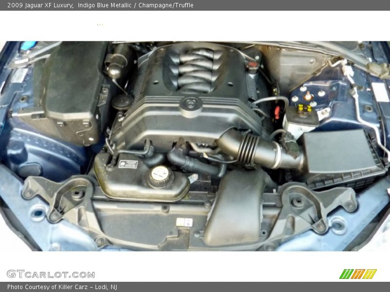 Indigo Blue Metallic / Champagne/Truffle 2009 Jaguar XF Luxury