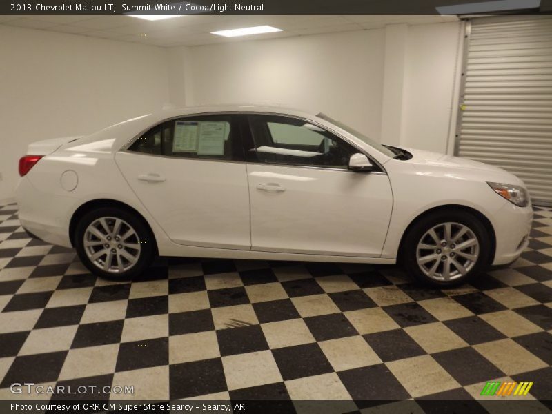 Summit White / Cocoa/Light Neutral 2013 Chevrolet Malibu LT