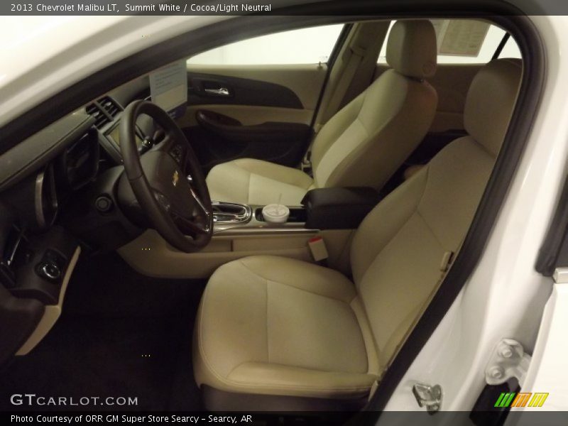 Summit White / Cocoa/Light Neutral 2013 Chevrolet Malibu LT