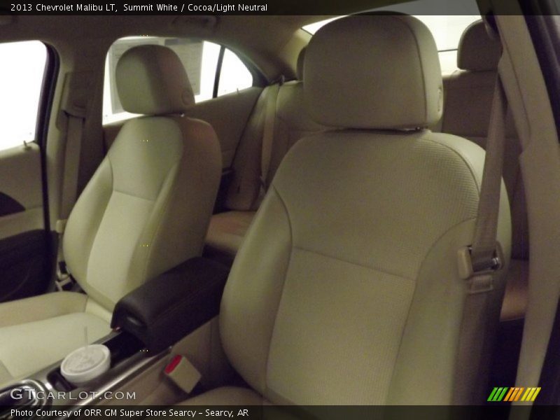 Summit White / Cocoa/Light Neutral 2013 Chevrolet Malibu LT