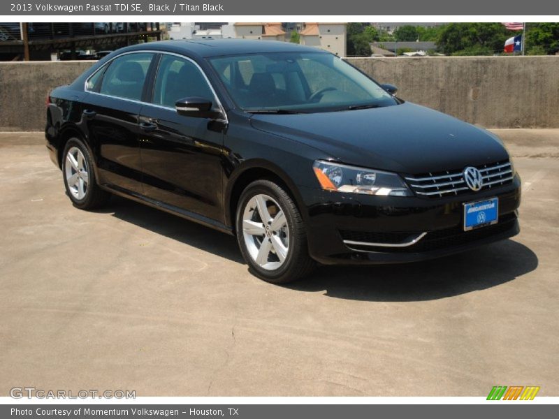 Black / Titan Black 2013 Volkswagen Passat TDI SE